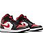 TÊNIS NIKE AIR JORDAN 1 MID WHITE BLACK RED (COMPLETO) - Imagem 1