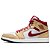 TÊNIS NIKE AIR JORDAN 1 MID LIGHT CURRY CARDINAL RED (COMPLETO) - Imagem 2