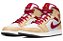 TÊNIS NIKE AIR JORDAN 1 MID LIGHT CURRY CARDINAL RED (COMPLETO) - Imagem 1