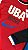 UNDERCOVER X NIKE CAMISETA L/S SHOOTING RED BLACK - Imagem 3