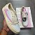 TÊNIS TRAVIS SCOTT X AIR JORDAN 1 LOW SAIL SHY PINK MUSLIN (COMPLETO) - Imagem 1