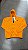 K-WAY X COMME DES GARÇONS JAQUETA PLAY HOODED ORANGE - Imagem 1