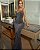 Vestido Drapejado Simples Glamour - Imagem 6