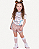 CONJUNTO INFANTIL FEMININO DOG SELFIE COM SHORTS PAETE ROSE - Imagem 1