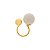 ANEL REGULAVEL ESFERAS OFF WHITE DOURADO - Imagem 2
