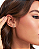 BRINCO EAR HOOK PEDRA RETANGULAR BAN. DOURADO - Imagem 2