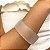 BRACELETE RESINA TRANSPARENTE FOSCO LARGO - Imagem 1