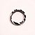 BRACELETE ANIMAL PRINT COURO PRETO E BRANCO - Imagem 3