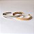 BRACELETE ABERTO RETO RISCADINHO DOURADO - Imagem 4