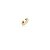 PIERCING TUBO CRAVEJADO ZIRCONIAS DOURADO - Imagem 1