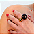 ANEL REGULAVEL ESFERAS MARROM DOURADO - Imagem 2