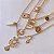 COLAR LONGO TRIPLO PINGENTES DOURADO - Imagem 2