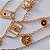 COLAR LONGO TRIPLO PINGENTES DOURADO - Imagem 4