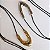 COLAR FIO COURO PRETO PINGENTE DOURADO - Imagem 4