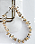 COLAR CASCALHOS DE RESINA MIX C/ OFF WHITE - Imagem 1