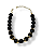 COLAR BOLAS RESINA PRETO DETALHES DOURADO - Imagem 2