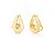 PIERCING UNITARIO PRESSAO VAZADO GOTA BAN. DOURADO - Imagem 1