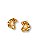 BRINCO OSTRA COM PÉROLA DOURADO - Imagem 1