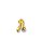BRINCO EAR JACKET 2 EM 1 GOTA COM CRISTAL DOURADO - Imagem 4