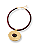 CHOKER VELUDO MARSALA COM MAXI MEDALHA - Imagem 1