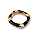 BRACELETE DOURADO COM RESINA MARROM GEOMETRICO - Imagem 1