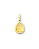 PINGENTE C/ FECHO GOTA CRISTAL AMARELO DOURADO - Imagem 1
