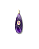 PINGENTE ALONGADO AMETISTA GOTA ZIRCONIA ROSA OVAL - Imagem 1