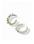 BRINCO ARGOLA RESINA OFF WHITE G - Imagem 1