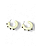 BRINCO ARGOLA RESINA OFF WHITE M - Imagem 1