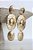 BRINCO LONGO TEXTURIZADO OVAL PENDULO DOURADO - Imagem 3