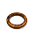 BRACELETE FINO OSSO DE CAMELO MARROM - Imagem 1