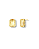 BRINCO CRISTAL RETANGULAR AMARELO CLARO BAN. DOURADO - Imagem 1