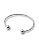 BRACELETE FINO ESFERAS PEQUENAS PRATEADO - Imagem 1