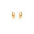 BRINCO ARGOLA P TRIANGULAR ANTIQUE BAN. DOURADO - Imagem 1