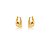 BRINCO ARGOLA M TRIANGULAR ANTIQUE BAN. DOURADO - Imagem 1