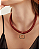 COLAR CORDAO DE SEDA TERRACOTA TORCIDO FECHO NÓ - Imagem 3