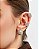 PIERCING ENCAIXE ZIRCONIA TRIANGULAR CURVO BAN. A RODIO - Imagem 2