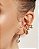 PIERCING ENCAIXE 3 COLUNA ZIRCONIA INTERCALADO 5 COLUNAS BAN. DOURADO - Imagem 3