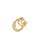PIERCING ENCAIXE 3 COLUNA ZIRCONIA INTERCALADO 5 COLUNAS BAN. DOURADO - Imagem 2