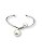 BRACELETE ABERTO TORCIDO COM PÉROLAS - Imagem 1