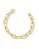 PULSEIRA LISA  ELOS RETANGULARES SEMI JOIA BAN.DOURADO - Imagem 1
