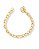 PULSEIRA LISA ELOS OVAIS FECHO BOIA SEMI JOIA BAN.DOURADO - Imagem 1