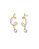 BRINCO FIO TORCIDO PEROLA SHELL SEMI JOIA BAN.DOURADO - Imagem 2