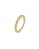 ANEL FINO NAVETE COM ZIRCONIAS INCOLOR BAN. DOURADO /TAM. 16 - Imagem 1