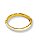 BRACELETE FINO ESMALTADO OFF WHITE DOURADO - Imagem 1