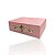 Maleta / Porta-Joias Pequeno - Rosa Texturada / Cinza (Simples) - Imagem 2