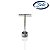 Expositor Brinco Prata C/Base Prata 2F(G) - Imagem 1