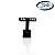 Expositor de Brinco T Black C/6 Furos M,G - Imagem 1