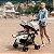 Carrinho De Bebê Gêmeos Aire Twin Joie 0 A 15kg Cinza Pebble - Imagem 5