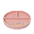 Prato De Silicone Com Ventosa e Divisórias Fadinha Rosa Büp Baby - Imagem 4